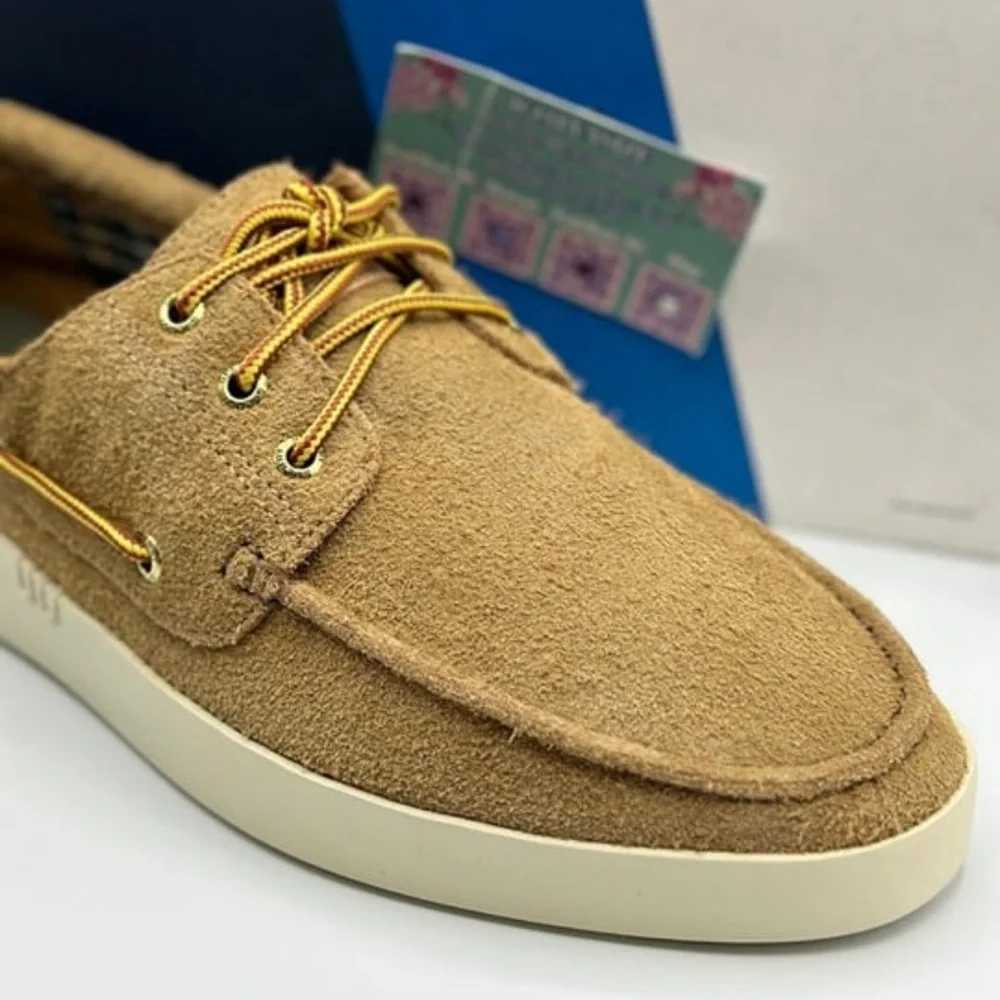✨Sperry x‎ Brooks Brothers A/O Cup 3-Eye - Premium Beige Suede Boat Shoes✨